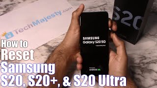 How to Reset Samsung Galaxy S20 S20 amp S20 Ultra 5G  Hard Reset amp Soft Reset Factory Settings [upl. by Nauqet75]