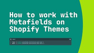 How to work with Metafields on Shopify Themes [upl. by Kra703]