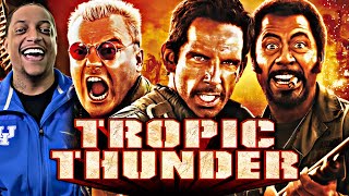 TROPIC THUNDER  MOVIE REACTION  MY FIRST TIME WATCHING  WHAT DID I JUST WATCH  RDJ  HILARIOUS😂 [upl. by Hillie675]