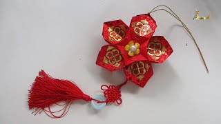 How to make 10unit Hongbao Star Lantern CNY TUTORIAL NO 120 [upl. by Coffey501]