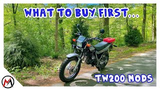 Best Mods To Do First  2021 YAMAHA TW200  Mods [upl. by Annahvas264]