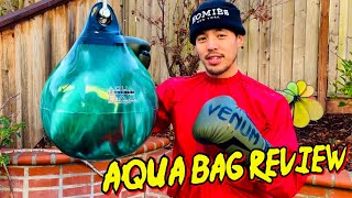 AQUA PUNCHING BAG HONEST REVIEW  DEMO 15quot 75 lb 🔥💧 [upl. by Darbee]