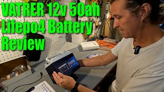 VATRER 12v 50ah Battery Review [upl. by Chaing334]