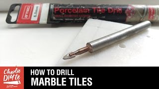 How to Drill a Hole in Marble Tiles  Video 3 of 3 [upl. by Ignacio]