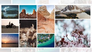 Responsive Image Gallery Using Only CSS Grid [upl. by Marsiella]