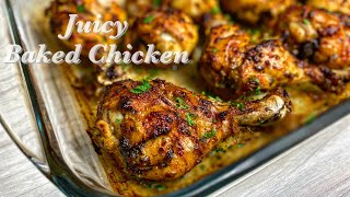 A Juicy Baked Chicken Drumsticks in the Oven Recipe by TerriAnn’s Kitchen [upl. by Wenona472]