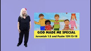 God Made Me Special  A Kids Christian Worship Identity Song with ActionsMotions and Lyrics Video [upl. by Jolenta287]