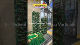 Duomo Bosco Verticale Unicredit Tower models  Milano 🇮🇹  in Lego bricks shorts [upl. by Ahsil982]