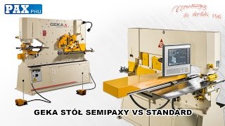 GEKA wykrawanie otworów  porównanie czasu STANDARD a CNC [upl. by Yhtorod]