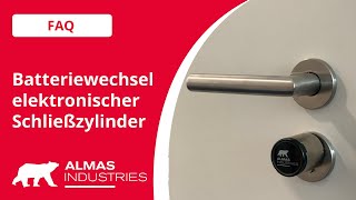 Batteriewechsel elektronischer Schließzylinder [upl. by Matronna154]