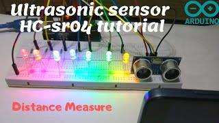 Arduino ultrasonic sensor led projects  Hcsr04 Ultrasonic sensor [upl. by Aloisia82]