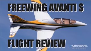 Freewing Avanti S 80mm EDF Flight Review [upl. by Bouzoun]