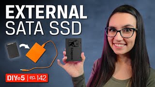 Using an Old SSD as External Storage 🖴 DIY in 5 Ep 142 [upl. by Drucill]