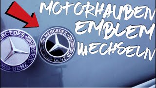 MercedesBenz Motorhauben Emblem wechseln [upl. by Ilehs]