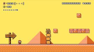 Super Mario Maker  SMB3 Desert Theme Fanmade [upl. by Selby]