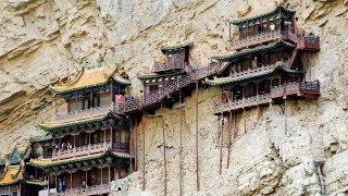 Chinas Hanging Monastery  4K [upl. by Asset]