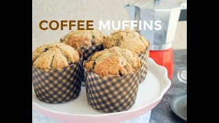 簡單4步驟咖啡鬆餅馬芬食譜 ｜Easy 4Step Coffee Muffins Recipe [upl. by Haimes]