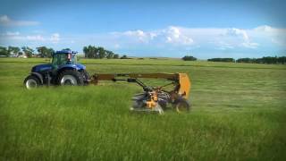 Makin Hay Minute Harvesting Mower Conditioners vs Disc Mowers [upl. by Wohlert]