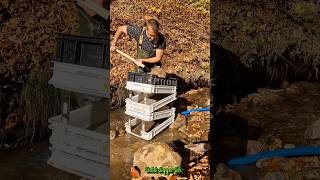 Found Real Gold Panning with a Prototype Modular System GoldPanning ModularSystem [upl. by Chas]