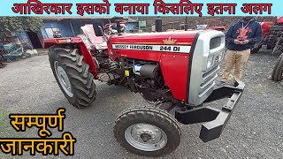 Massey Ferguson 244 DI New Model 2021 Full Specifications Review amp Price  Massey 244 First Review [upl. by Aiciled]