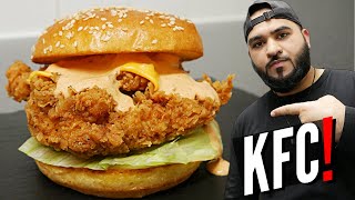 KFC ZINGER BURGER RECIPE  WITH SAUCE [upl. by Ahsyek268]