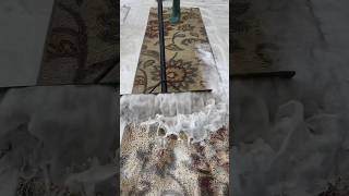 Scraping two long rugs oddlysatisfying shorts [upl. by Nalad]