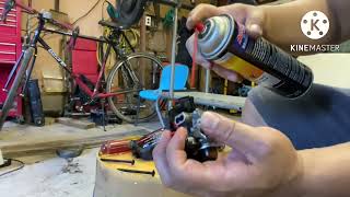 How to clean a carburetor on craftsman weed eater quick and easy [upl. by Bound]