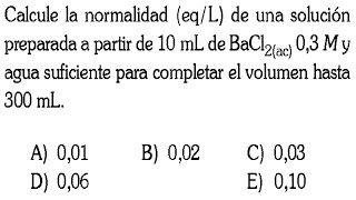 SOLUCIONES QUIMICAS  DILUCION PROBLEMA RESUELTO admisión universidadingenieríaQuímica [upl. by Dekeles]