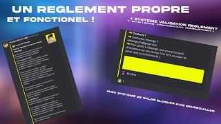 TUTO FR  Faire un bon règlement discord avec système de validation par interaction  4K [upl. by Amanda309]