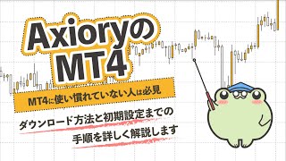 AxioryのMT4ダウンロードとログイン・初期設定方法 [upl. by Ahsinauq699]