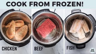 3 Quick amp Easy Instant Pot Recipes  Frozen to Dinner in 30 Min [upl. by Candida]