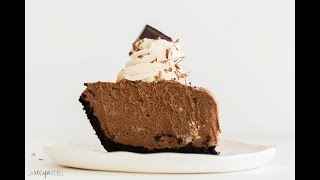 EASIER French Silk Pie no raw eggs  The Recipe Rebel [upl. by Aivin]