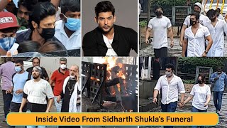 Inside Video From Sidharth Shuklas Funeral  Celebs Mourn Death Of The Man With Golden Heart [upl. by Nerhtak]