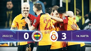 Fenerbahçe  Galatasaray 03 HighlightsÖzet  Spor Toto Süper Lig  202223 [upl. by Eihtak]