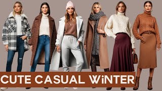 Cute Casual Winter Outfits for Women  Cozy amp Stylish Winter Fashion Ideas 2024 [upl. by Aveneg748]