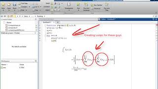 Composite Simpsons rule Function in MathLab with code [upl. by Ezaria]