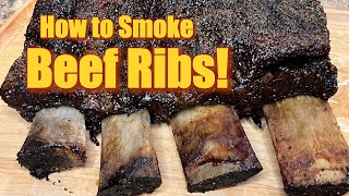 How to Smoke Beef Ribs [upl. by Seale]