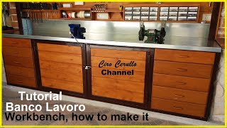 BANCO da OFFICINA  TUTORIAL di come costruirloWORKBENCH TUTORIAL on how to make it [upl. by Naivat]