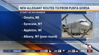 Allegiant Air is adding new Punta Gorda routes [upl. by Apicella977]