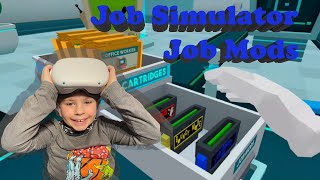 Job Simulator  Job Mods on Oculus Quest 2 [upl. by Jar]