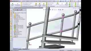 Tutorial Solidworks Italiano scala a chiocciola [upl. by Zilevi699]