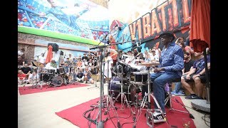 BATTLE OF FAMOUS DRUMMERS BERNARD PURDIE VS TONY ALLEN BATTLE OF GODS V1 FESTIVAL 22 JULY 2018 [upl. by Halfdan]