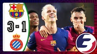 FULL MATCH HIGHLIGHTS  FC BARCELONA 31 ESPANYOL  ALL GOALS AND SKILLS  LA LIGA 20242025 [upl. by Alek]