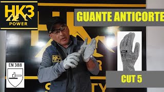 Prueba de Guante anticorte CUT 5 [upl. by Novit]