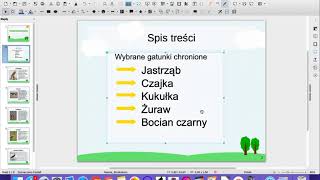 Interakcje hiperłącza w prezentacji Libre Office Impress [upl. by Mendive]