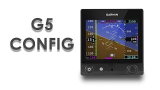 Garmin G5 PFD Configuration [upl. by Aimo674]