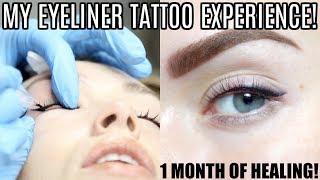 MY PERMANENT EYELINER TATTOO EXPERIENCE  Fully Healed [upl. by Racso]