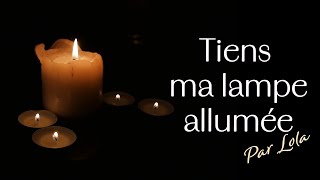 Tiens ma lampe allumée  Piano Voix avec paroles [upl. by Meean]