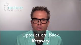 Liposuction Back  Recovery [upl. by Eelitan]