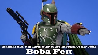 SH Figuarts Boba Fett Star Wars Return of the Jedi Bandai Tamashii Nations Action Figure Review [upl. by Emyaj]